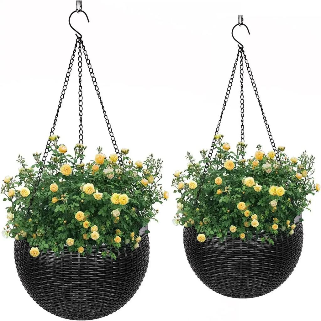 1pc Hanging Planters Self Watering Hanging Baskets for Indoor Outdoor Plants Flower Plant Pot Garden Planters 2 Different Pieces