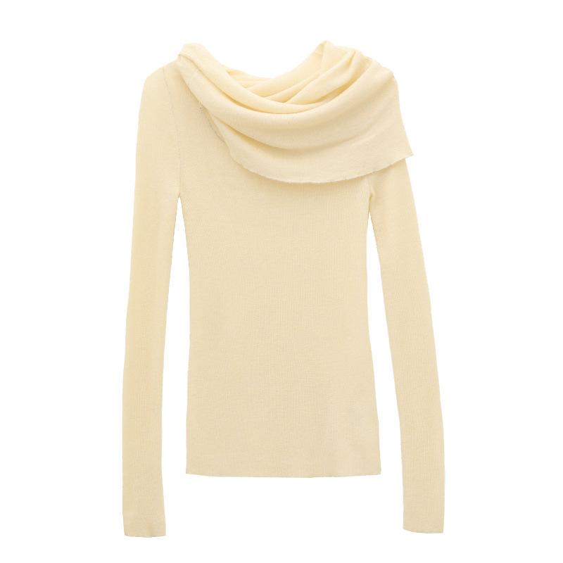 

Весна 2025 года. Утягивающий свитер на одно плечо Love & Nancy — корейский стиль, универсальный, элегантный One Size