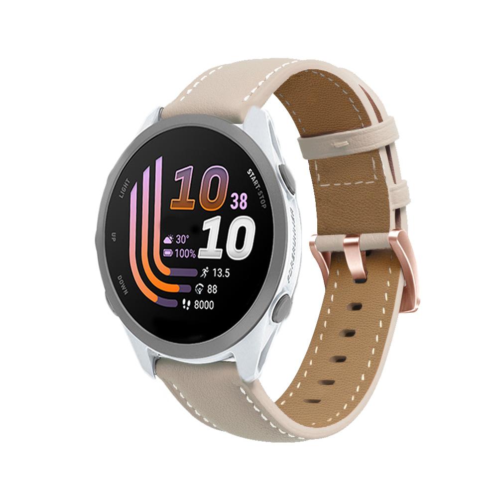 18mm 20mm Leather Strap For Garmin Venu 4 41mm Forerunner 170Music 170 70 165 Vivoactive4S 5 6 Band Venu SQ2 Plus 2s 3s Bracelet