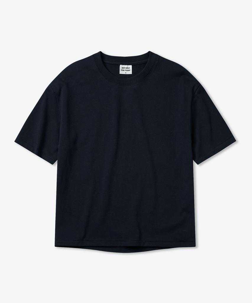 NOT ONLY FOR TODAY Yarr Crop Short Sleeve T-Shirt [Navy]