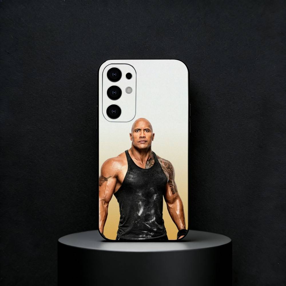 The Rock Dwayne J-Johnson Phone Case For Samsung S25,24,23,22,30,21,10,9,Ultra,Plus,FE 5G Black Soft Case