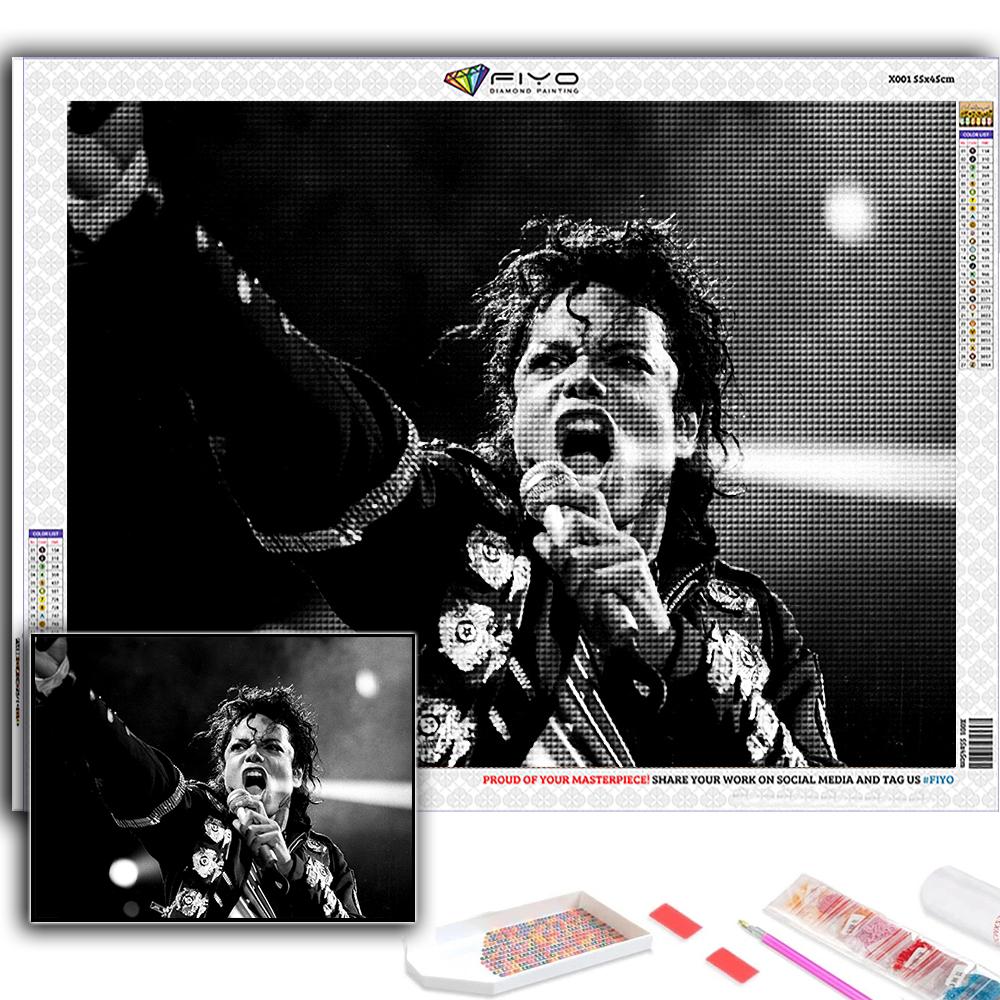 

5D DIY World Superstar Майкл Джексон вышивка крестом Стразы Алмазный рисунок Вышивка Мозаика Домашний декор