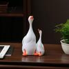 Weatherproof Resin Figures for Fish Tanks Double Duck Figurine, Micro Landscape Ornaments, Waterproof Miniature Animal Creative Desktop Soft