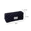 Lightweight Makeup Bag Polka Dot Stationery Storage Pouch Simple Pen Bag  Students Supplies