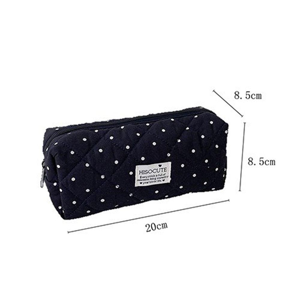 Lightweight Makeup Bag Polka Dot Stationery Storage Pouch Simple Pen Bag  Students Supplies
