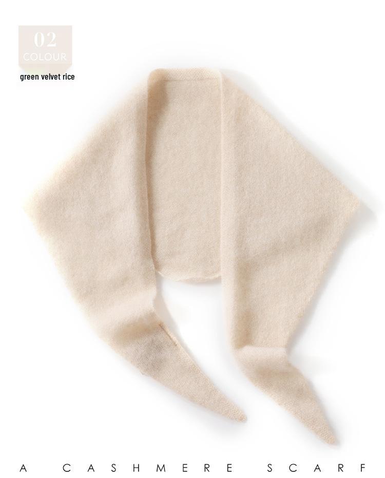 Women's 100% Pure Cashmere Triangle Scarf - Soft, Warm & Fashionable for Autumn/Winter