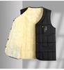 Men's Woodpecker Autumn/Winter Sleeveless Jacket - Middle-aged Dad's Thick, High-grade Cotton Vest.