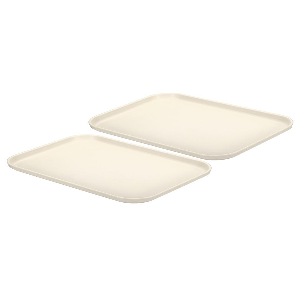 2pcs Plastic Serving Tray Anti-Slip Home Tea Fruit Dessert Tray Plastic Food Cooking Storage Tray for Party Kitchen Restaurant