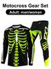 Motokros ekipman seti Enduro cross Forma Pantolon Kitleri Yarışçı Ekipman Seti Arazi Erkek Kitleri Kadın dağ Downhill Motosiklet MX