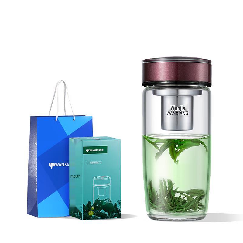 

Portable Heat-Resistant Glass Tea Bottle with Infuser