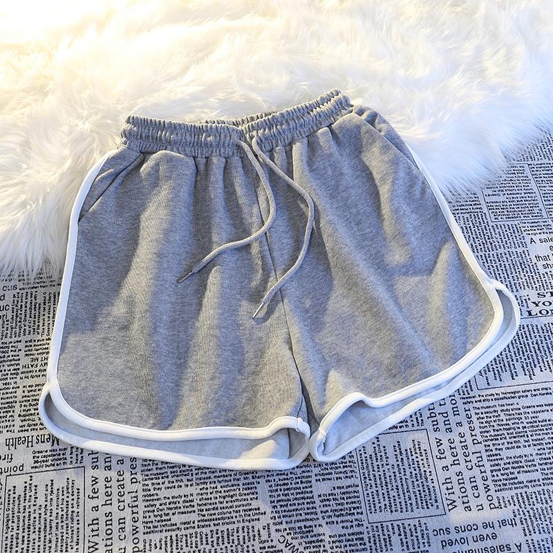 

ins super fire gray sports shorts women s summer thin versatile fashion casual pants home elastic hot pants S