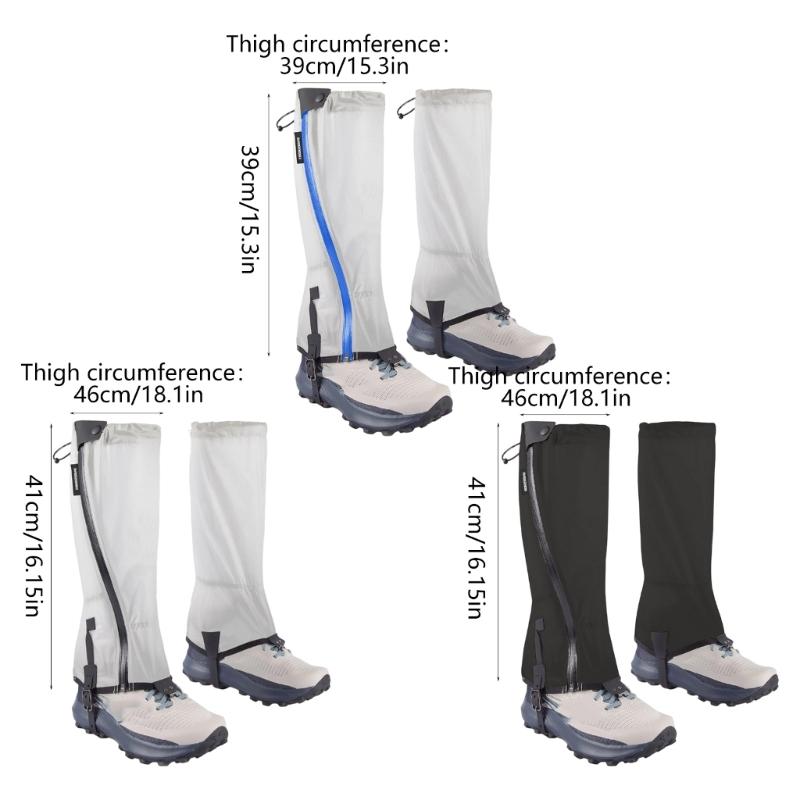 Outdoor Travel Leg Warmer Light Weight Ski cover Waterproof Hiking Leg Gaiters For Hiking Backpacking Adjustable Strap