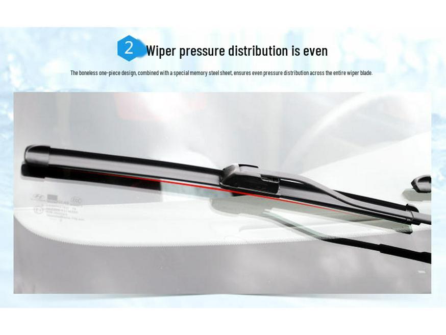 Applicable Dongfeng Fengshen E70 New Energy Frameless Wiper, Universal Rubber Strip Blade for 18-19 Models