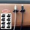 Auto Dashboard Telefoon Oplader Kabel Manager Haak Koptelefoon Lijn Organizer Sluiting Klem Houder Auto Interieur Accessoires