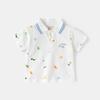 2026 New Summer Boys T-Shirt Kids All Over Print Polo Shirt Baby Short Sleeve Top