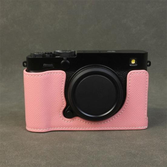 X-E5 Camera Half-Body Case Faux Leather Camera Protection Cover Scratch Bump Dust Resistant Protector