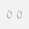 925 Silver Sparkling Zircon Round Hoop Earrings For Women Party Classic Fine Jewelry Light Luxury Geometric Accessories