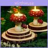 Charming Resin Mushroom Candle Holder For Home Decor Beautiful Mushroom Design
