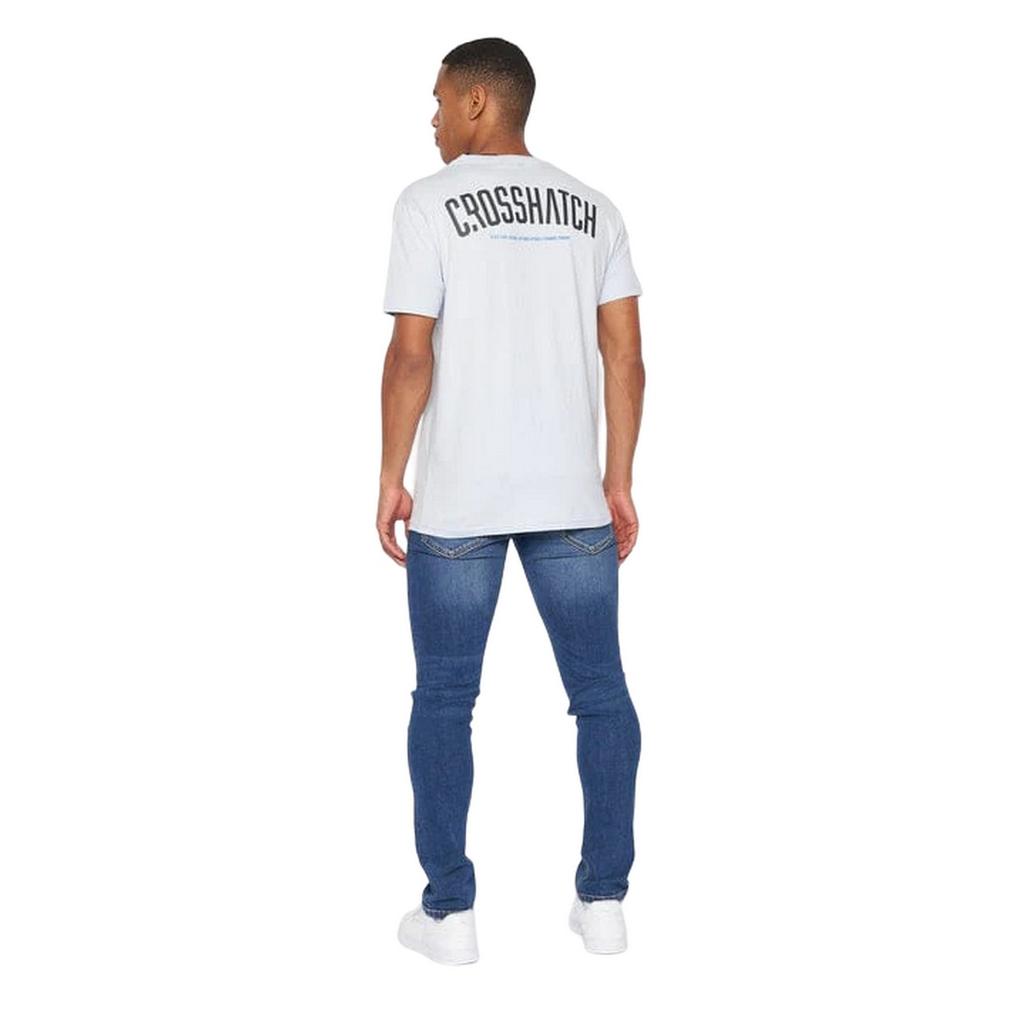 Crosshatch Męski T-shirt z logo Cronstand