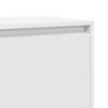 Nightstand White 45 X 34 X 44.5 Cm Engineered Wood