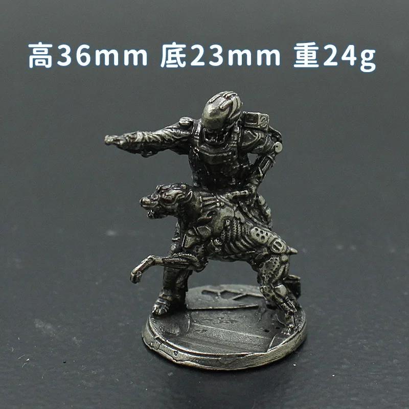 Retro Metal Miniature Warrior Model Cyberpunk Technological Sense Soldier Mannequins Desktop Game Ornaments Gifts