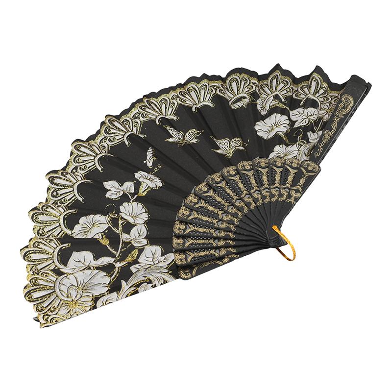 Printed Pattern Dance Party Show Folding Fans Performance Props Decoration Chinese Style Art Craft Gift
