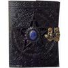 Handmade Leather Diary Embossed Antique Lock for Artist Sketchbook Size 7 * 5 Inch