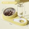 Automatic Non Overturn Stainless Steel Cat Food And Water Feeding Bowl For Pet Cats