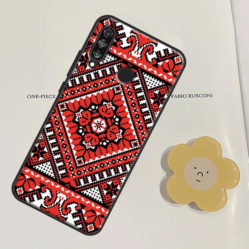Ukraine Ornament Pattern For Huawei Nova 11 9 10 SE Y60 Y70 Y90 Y61 Y91 Nova 3i 7i 8i 11i P20 P40 Lite P30 Pro Case