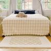 High-Grade Flocking Tufted French Carpet: Bedroom, Bay Window, Bedside Rug - Water Absorbent & Anti-Slip for Home & Living Room