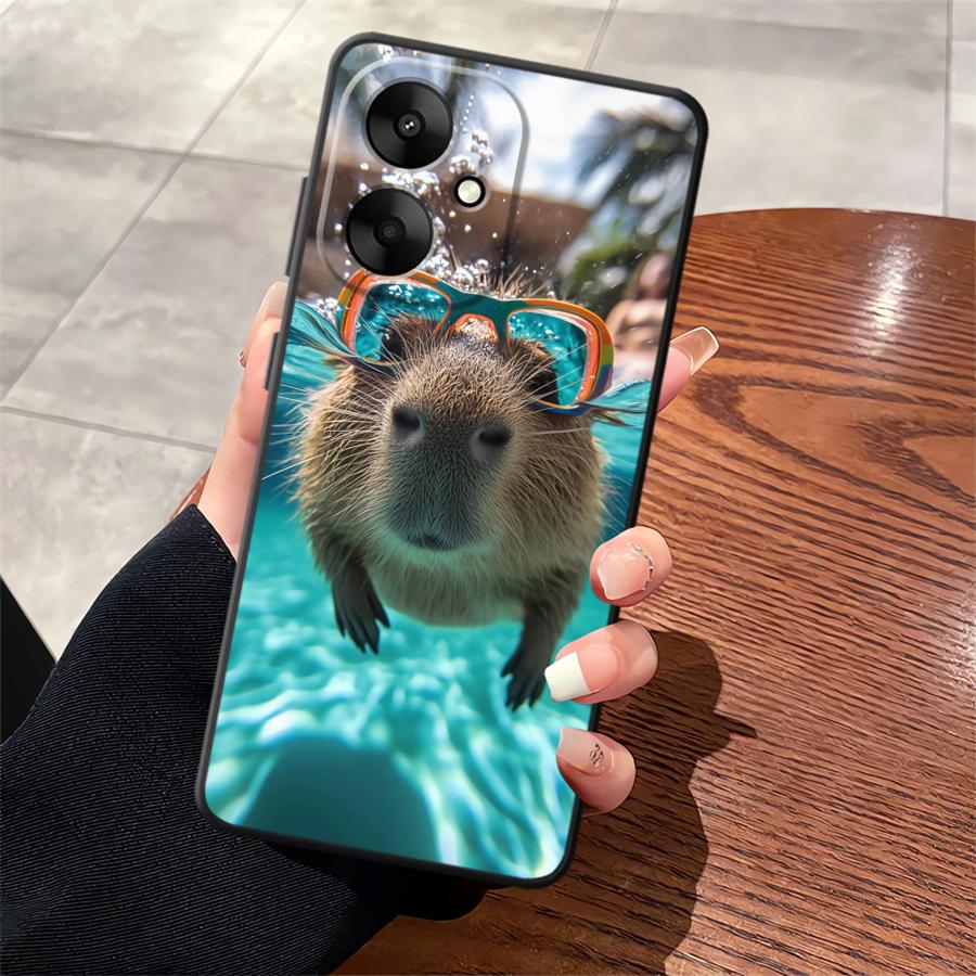 

Cute Capybara Soft Back Phone Cover Case for Xiaomi Redmi 12C 9A 9C 13C 12 A5 K40 K50 Gaming 9T A1 A2 Plus 10 K60 Redmi 9