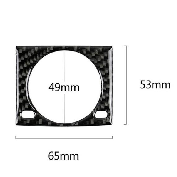 Carbon Fiber Clock Frame Decorative Trim Cover For Lexus IS250 IS350 2014-2018