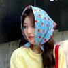 Vintage Floral Headscarf Women Bandana Head Wrap Hair Clips Headwear Summer Travel Beach Hair Accessories