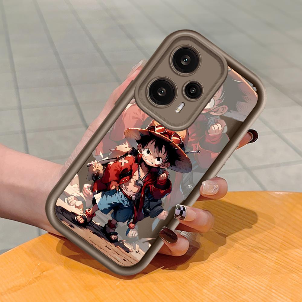 

Мягкий силиконовый квадратный чехол с рисунком лестницы для телефона, полное покрытие, противоударный защитный резиновый чехол для камеры для Xiaomi Redmi Xiaomi Poco X4 NFC коричневый