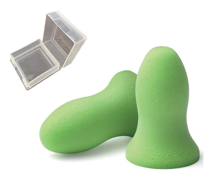 

MOLDEX Cordless 6870 Meteors Case Disposable Individually Noise Airplane Earplugs, 50-Pair Pack, Regular, Eco-Pack Set. Earplugs, Wrapped,