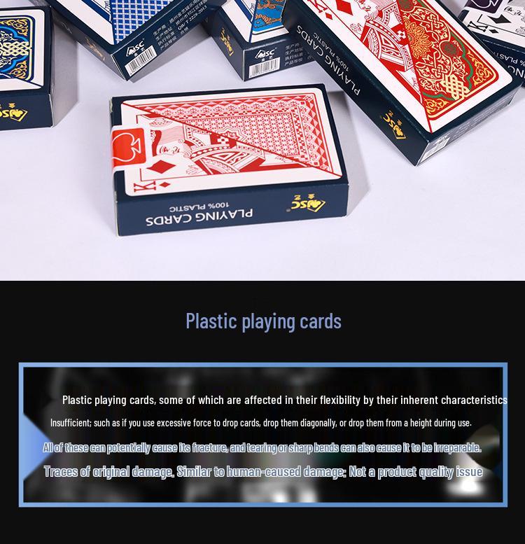 Premium Frosted Golden PVC Poker Cards: Waterproof, Durable, Washable, Fold-Resistant, Perfect for Guandan and Doudizhu.