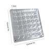 Acrylic Magnetic Seashell Storage Box 64/100 Grids Seashell Display Case Small Craft Bead Jewelry Organizer Rock Collection Box