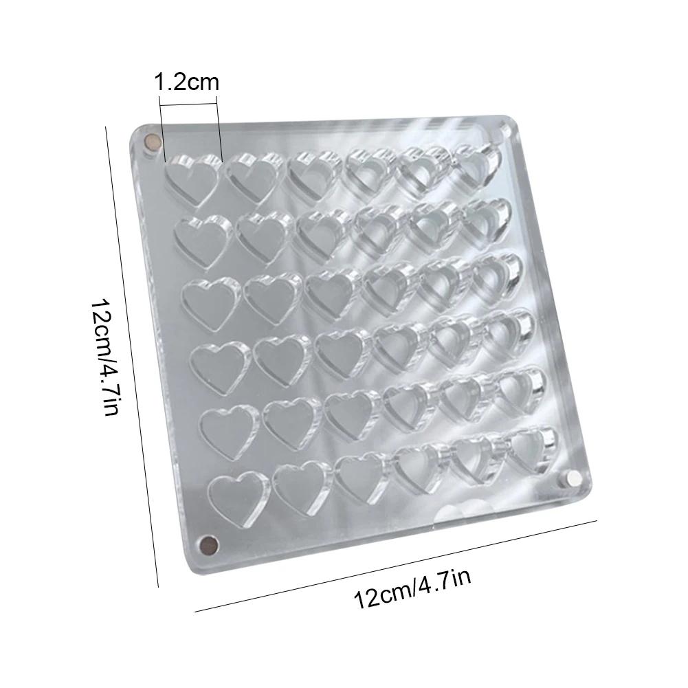Acrylic Magnetic Seashell Storage Box 64/100 Grids Seashell Display Case Small Craft Bead Jewelry Organizer Rock Collection Box