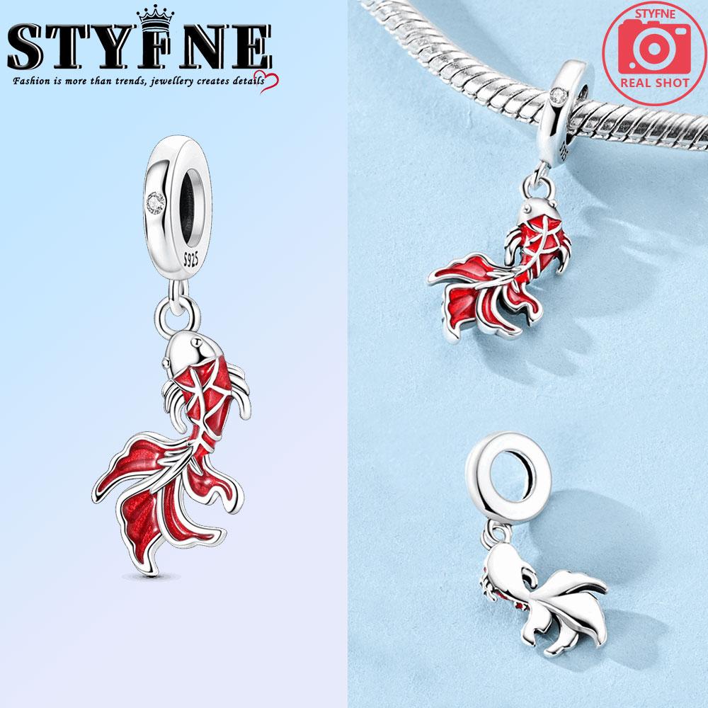 Copper Red Koi Luminous Rose,Koala Slippers Charms Beads Pendant For Original Bracelet Woman Girl Jewelry