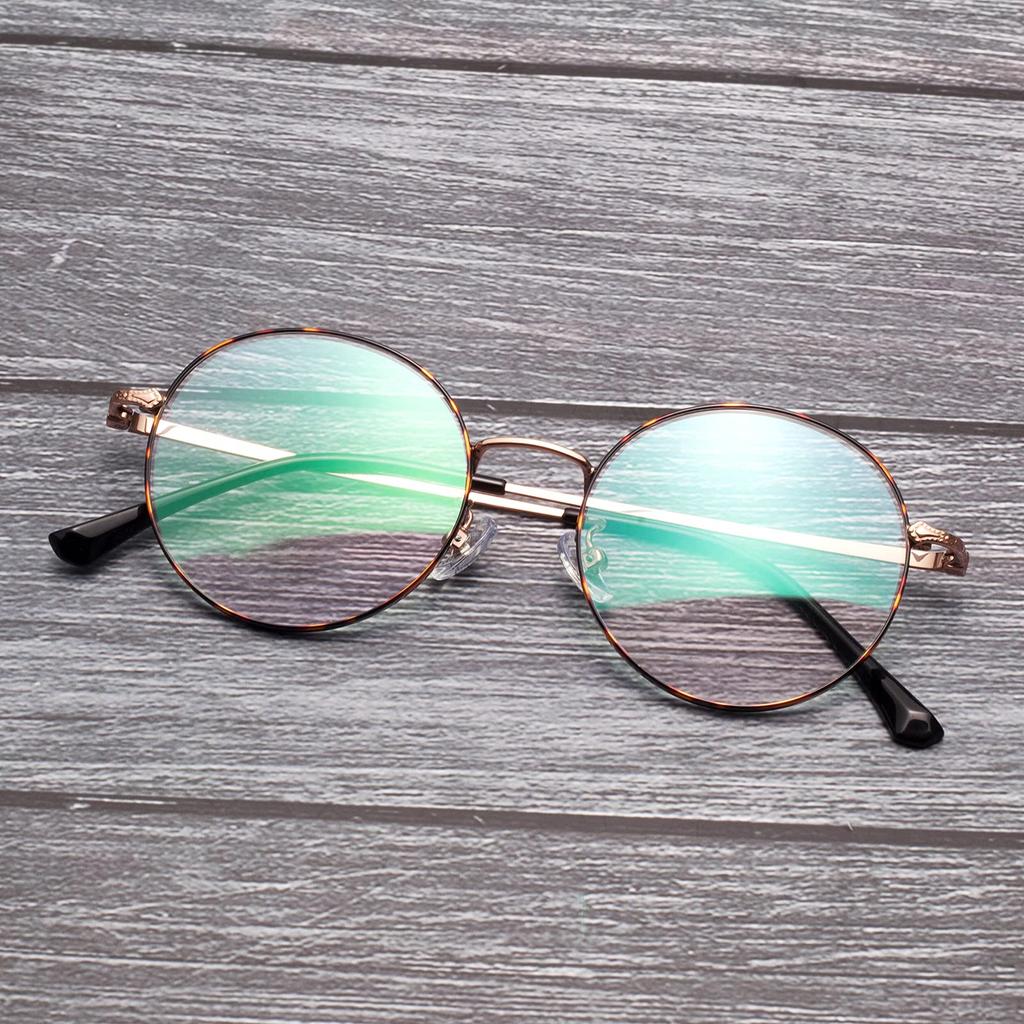 JO Reading Blue Light Titanium with L8304 [LianSan] Glasses, Lightweight, Blocking, Alloy, Case, Men's & Women's, Tortoiseshell, +1.50 Magnification,