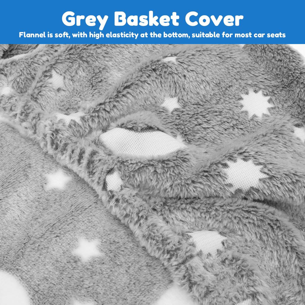 Universal Baby Car Seat Cover Soft Flannel Car Seat Canopy Cover with Breathable Mesh Window for Newborn Infant Girl Boy