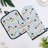 Fashion Pattern Kitchen High Temperature Resistanct Insulation Pad Microwave Oven Baking Gloves