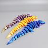 3D Printing Open Mouth Crocodile Toy Simulation Animal  Free Joint Movable Home Office Decor Ornaments Realistic Crocodile Model