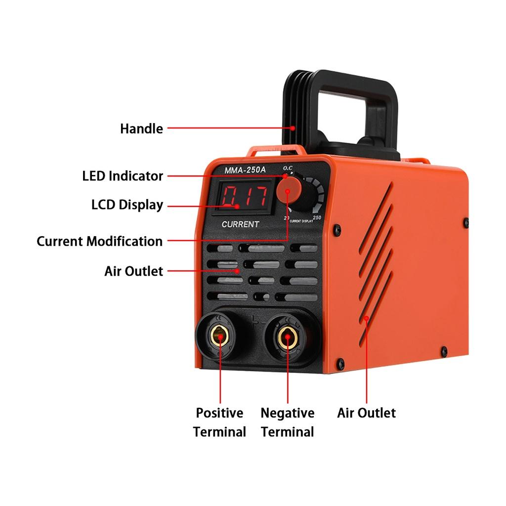 250A 6.5KVA 4000W Portable Full Automatic Welding Reverse Welder for Welding Work Inverter Electric Arc Welder Welding Machine