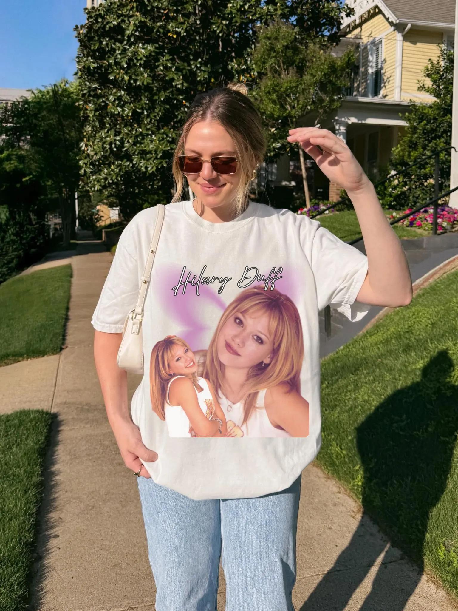 

Hilary Duff Y2K Graphic TShirt Nostalgia Gift Adult Unisex Original Design Harajuku T Shirt Women S