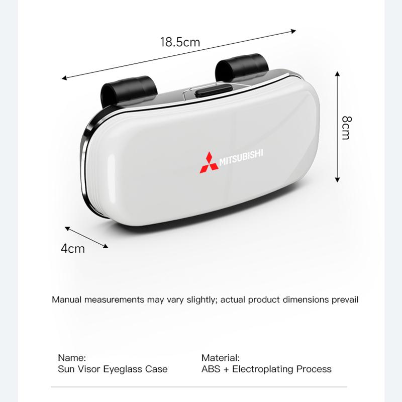 Car Visor Glasses Box Auto Sunglasses Storage box For Mitsubishi Colt I200 Delica Triton Ralliart Ex Star Xpander Mirage Montero