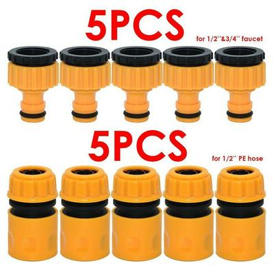 10-teiliges Set Garten-Auto-Wasserschlauch-Rohr-Wasserhahn-Adapter-Anschluss und Fitting/Schlauch