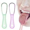2 Pcs Tongue Scraper Brush Cleaner Cleaning Food Grade Reusable Adult Tongue Scraper Fresh Breath Hygiene Dental Oral Care Tools