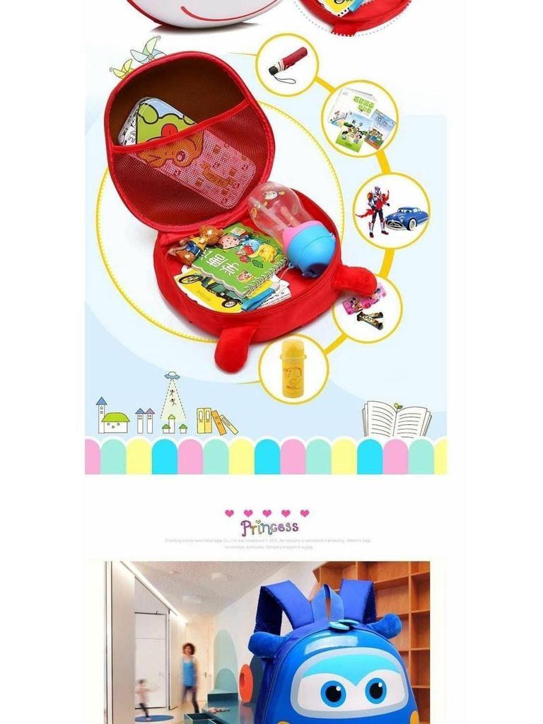 Super Wings Cartoon Animal Backpack for Kids - Cute Kindergarten Double Shoulder Bag for Boys & Girls