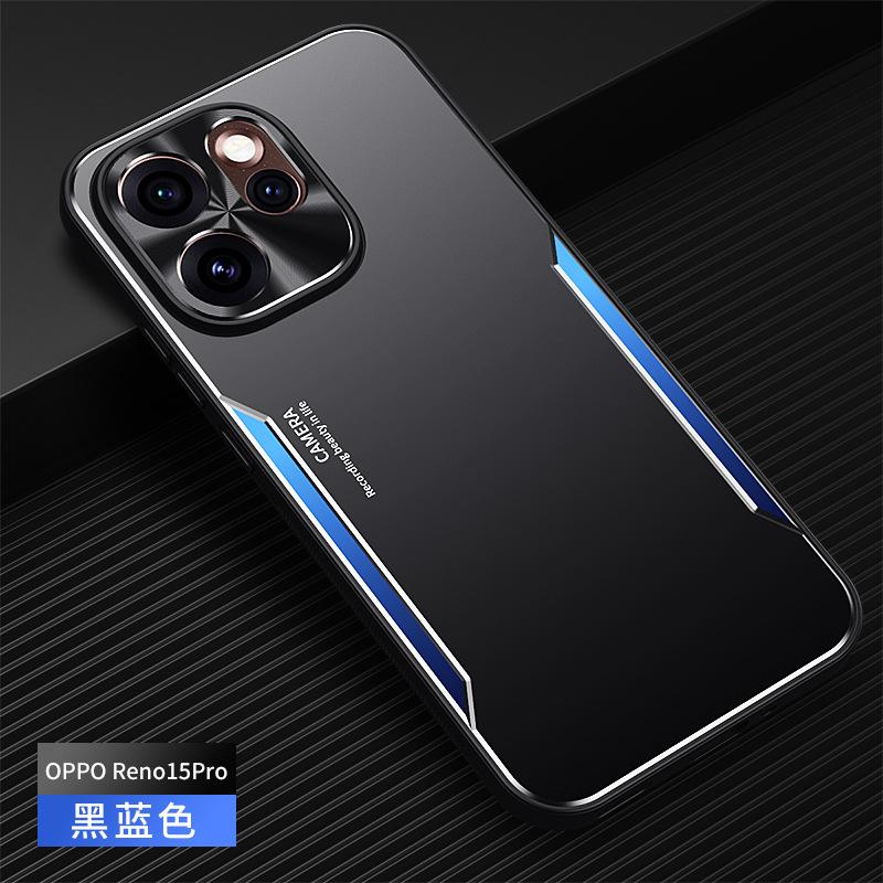 Applicable To OPPO Reno15Pro Metal Blade Mobile Phone Case Reno14 Matte Reno13 Anti-drop Protective Case